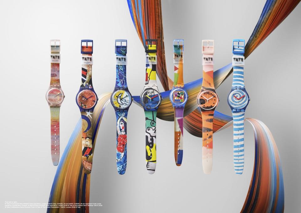 SWATCH X TATE GALLERY 系列，定價NT$3,100~3,450。