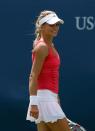 CINCINNATI - AUGUST 12: Maria Kirilenko of Russia smiles during her match against Jelena Jankovic of Serbia during Day 3 of the Western & Southern Financial Group Women's Open on August 12, 2009 at the Lindner Family Tennis Center in Cincinnati, Ohio. (Photo by Kevin C. Cox/Getty Images) 