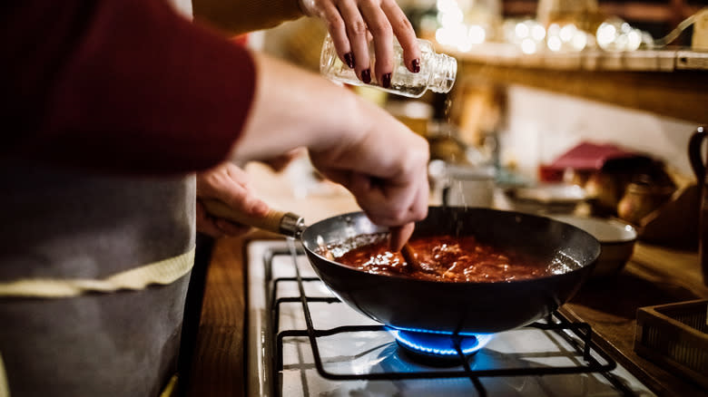 Cooking with cast iron