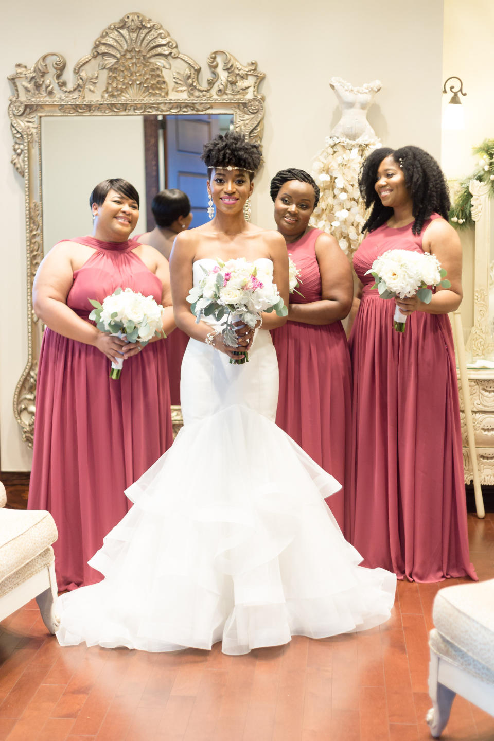 "Alicia and Garnett Benjamin married<strong>&nbsp;</strong>Dec. 18 at Tavares Pavilion on The Lake in&nbsp;Tavares, Florida."&mdash;<i>Anesha Collins of Unashamed Imaging</i>