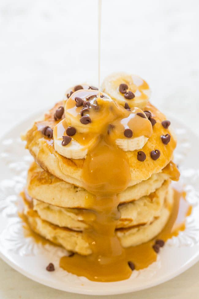 Peanut Butter Banana Protein Pancakes