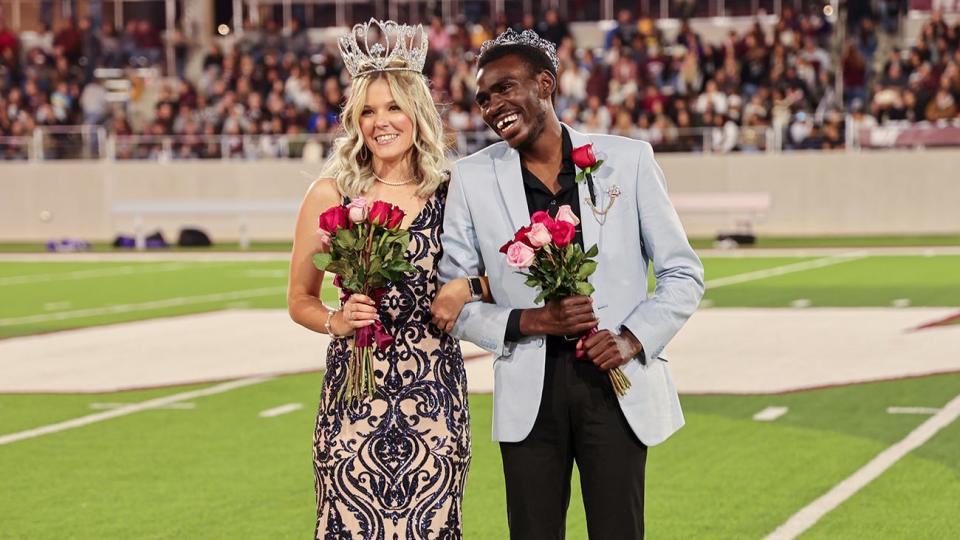 Rylee Finley, a junior agricultural media and communication major from Amarillo, and Amon Fredinand, a sophomore dance major from Amarillo, were crowned West Texas A&M University Homecoming Queen and King on Oct. 14.