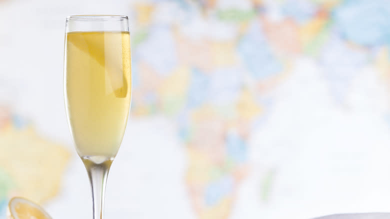 French 75 on colorful background
