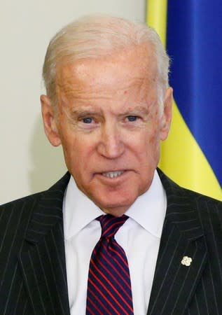 FILE PHOTO: U.S. Vice President Biden attends a news conference in Kiev
