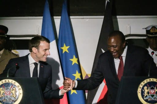 French President Emmanuel Macron and Kenyan counterpart Uhuru Kenyatta were among several heads of state in Nairobi for the fourth UN Environment Assembly -- a vast gathering of ministers, legal experts, charities and business leaders