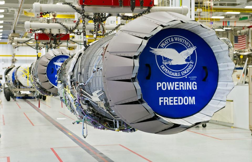 Pratt & Whitney F-135s on the production line. Photo Provided