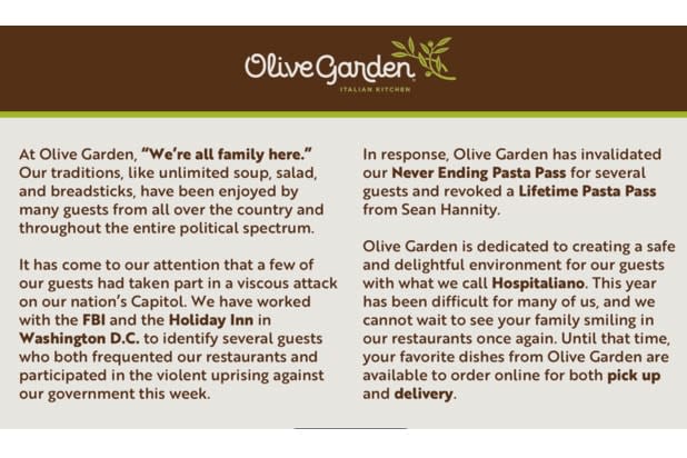 Olive Garden Sean Hannity meme