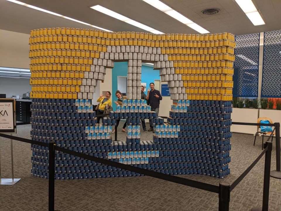Canstruction Milwaukee sets up at the Milwaukee Public Museum Jan. 27 and runs through Feb. 4.