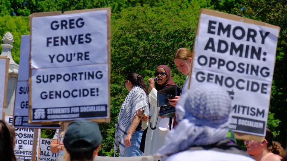 <div>Pro-Palestinian protesters return to Emory University (Credit: FOX 5 Photojournalist Billy Heath)</div>