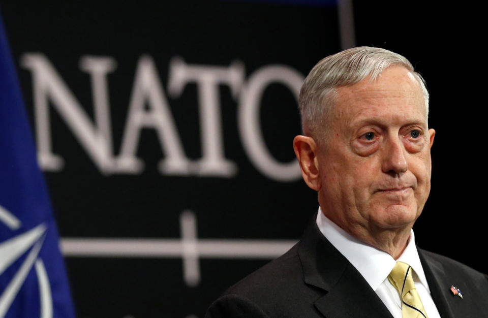 U.S. Defense Secretary Jim Mattis, who met with his NATO counterparts in February, jokingly referred to himself as the "Secretary of Reassurance," according to Norwegian defense minister Ine Eriksen Soreide. (Photo: Francois Lenoir / Reuters)