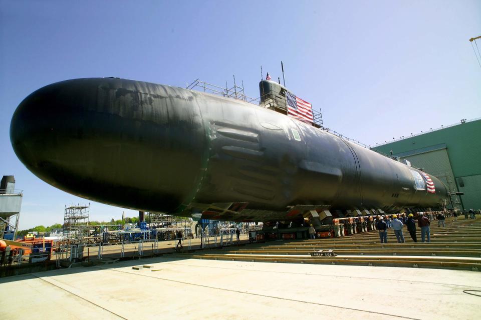 USS Jimmy Carter under construction, 2004.<span class="copyright">Via Navsource, U.S. Navy, Electric Boat</span>