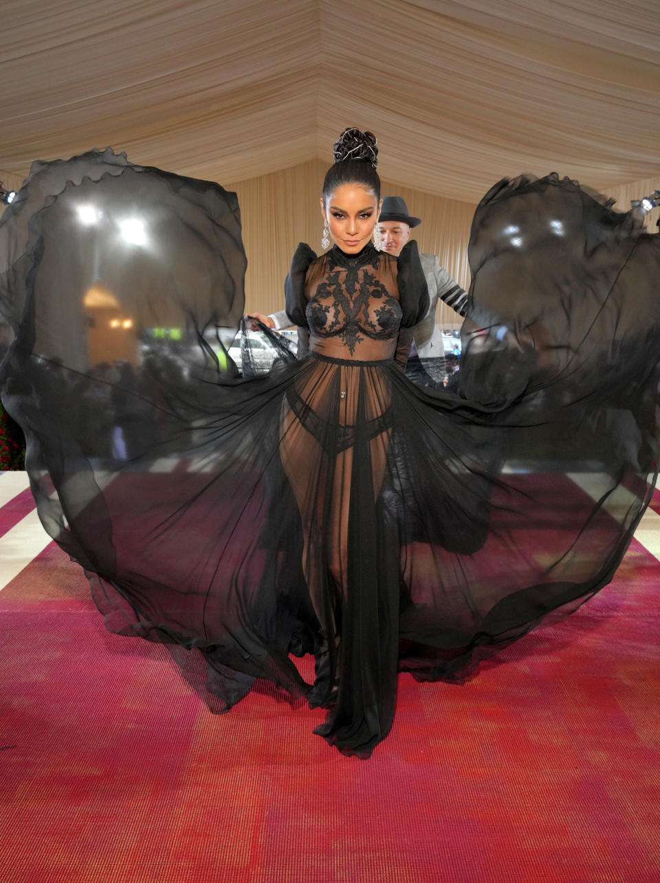 Vanessa Hudgens arrives at The 2022 Met Gala 