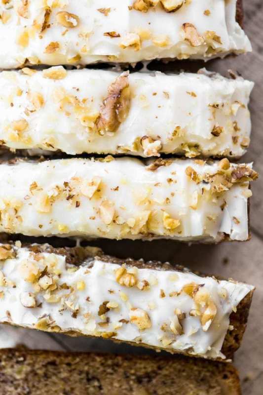 <p>The View From a Great Island</p><p>Your average coffee shop banana bread doesn't stand a chance next to this loaf that's covered in cream cheese frosting and full of walnuts.</p><p><strong>Get the recipe:</strong><a href="https://theviewfromgreatisland.com/better-than-starbucks-banana-walnut-bread/" rel="nofollow noopener" target="_blank" data-ylk="slk:Better Than Starbucks Banana Walnut Bread;elm:context_link;itc:0;sec:content-canvas" class="link rapid-noclick-resp"> <em>Better Than Starbucks Banana Walnut Bread</em></a></p>