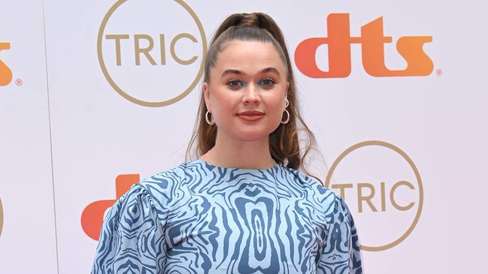 Megan Cusack at the TRIC Awards. (Gareth Cattermole/Getty Images)