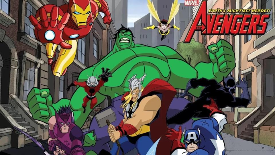 The main roster of the Avengers: Earth's Mightiest Heroes animated series from 2010-2012.