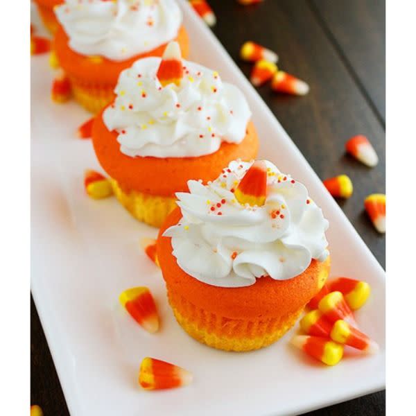 Candy Corn Cupcakes