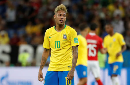 Soccer Football - World Cup - Group E - Brazil vs Switzerland - Rostov Arena, Rostov-on-Don, Russia - June 17, 2018 Brazil's Neymar looks dejected at the end of the match REUTERS/Damir Sagolj