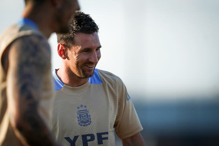 La sonrisa de Lionel Messi en el entrenamiento de la selección argentina en Miami, con vistas a la Copa América 2024.