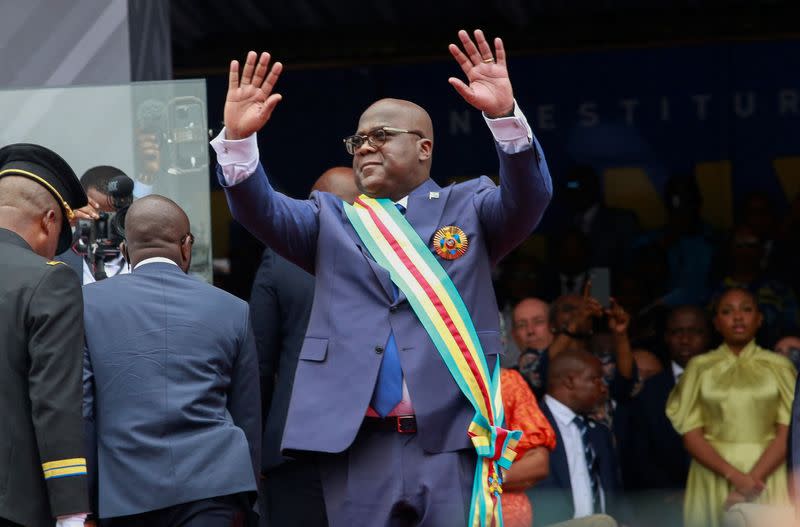 Democratic Republic of Congo President Felix Tshisekedi takes the oath of office in Kinshasa