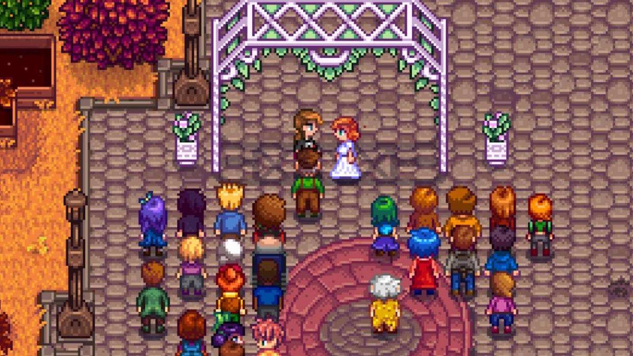  Stardew Valley wedding screenshot. 