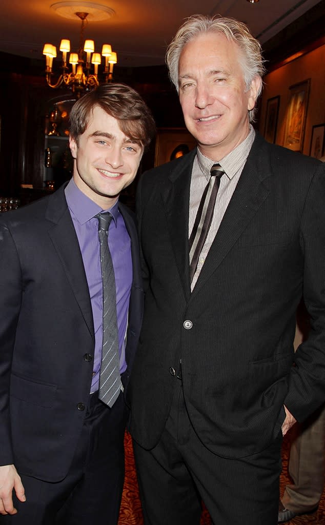 Daniel Radcliffe and Alan Rickman