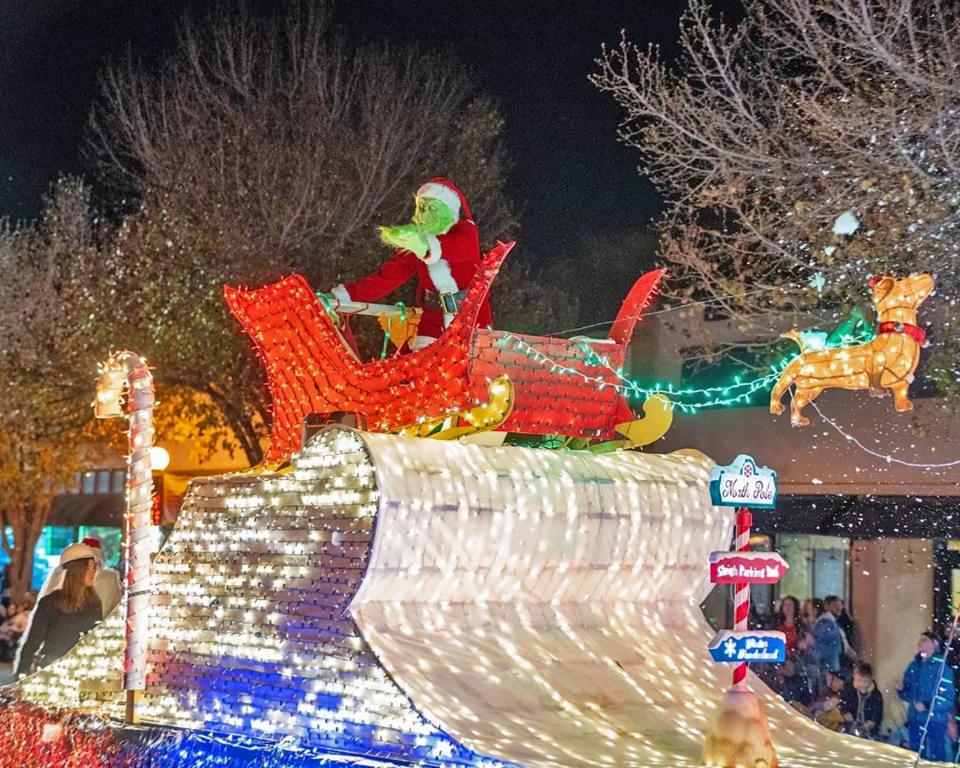 The Grinch made an appearance in a recent Pueblo Parade of Lights.