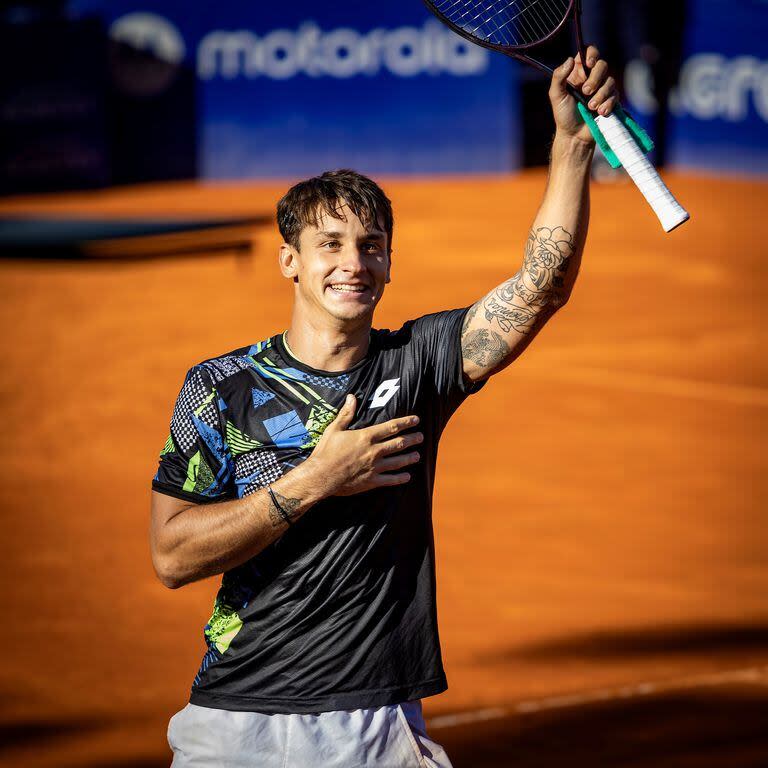 La emoción de Camilo Ugo Carabelli al ganar en el ATP porteño