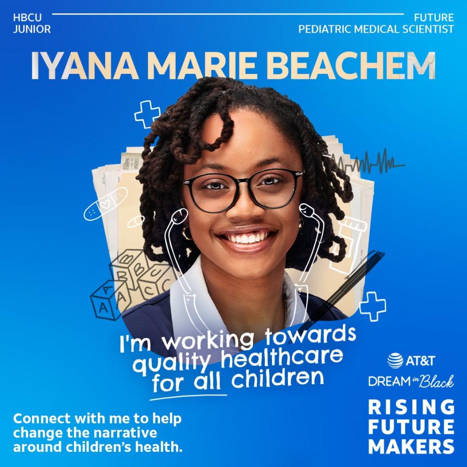 Fayetteville State University student Iyana Beachem has been named as one of AT&T's Dream in Black Rising Future Makers.