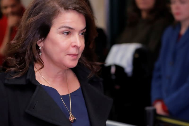 Actor Annabella Sciorra arrives after a lunch break to testify as a witness in the case of film producer Harvey Weinstein at New York Criminal Court during his sexual assault trial in the Manhattan borough of New York City