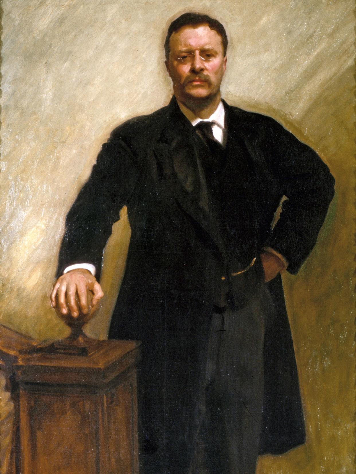 Teddy Roosevelt Official White House portrait by John Singer Sargent