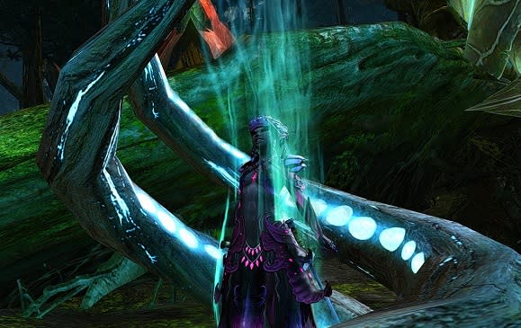 Sylvari being abducted by aliens.