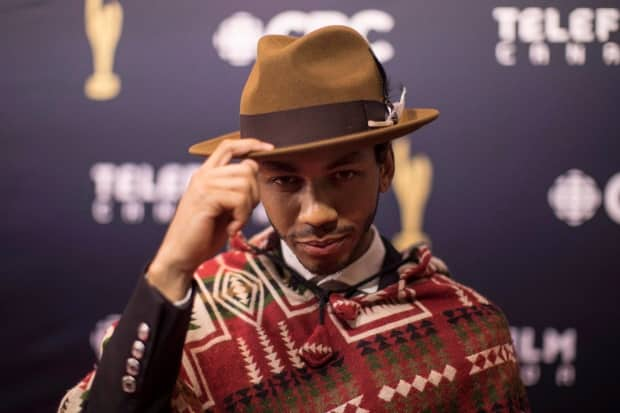 Jahmil French arrives on the red carpet at the Canadian Screen Awards in Toronto on Sunday, March 11, 2018.  (Chris Young/Canadian Press - image credit)