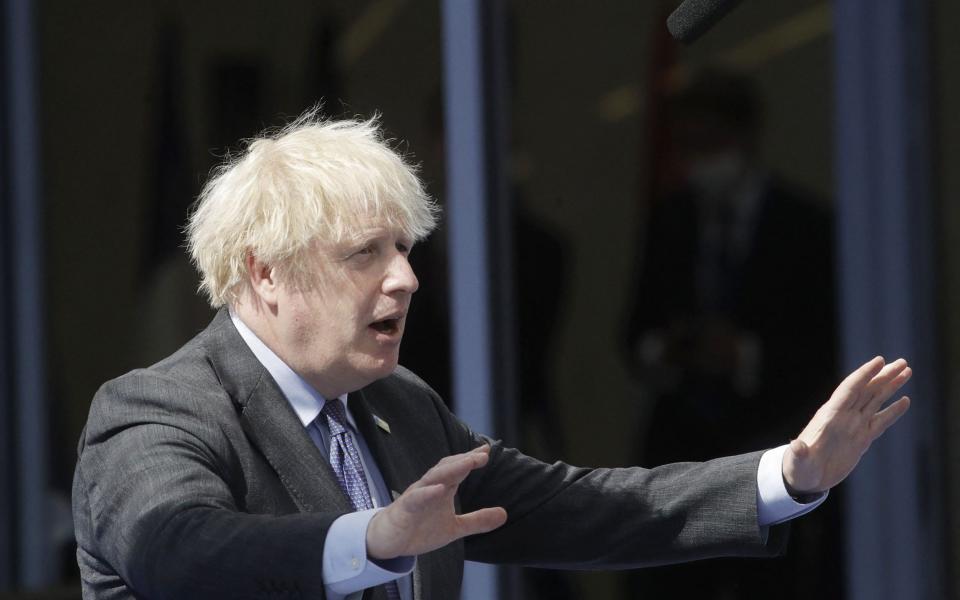 Boris Johnson is announcing a delay to the end of his lockdown roadmap amid a surge of coronavirus cases - FRANCISCO SECO/ AFP