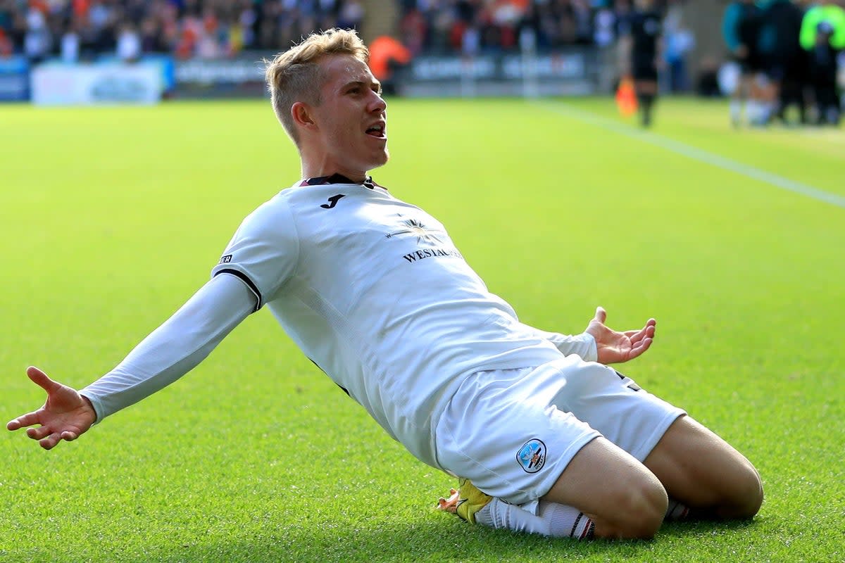 Ollie Cooper’s form for Swansea this season has won him a call-up into the Wales squad (Bradley Collyer/PA) (PA Wire)