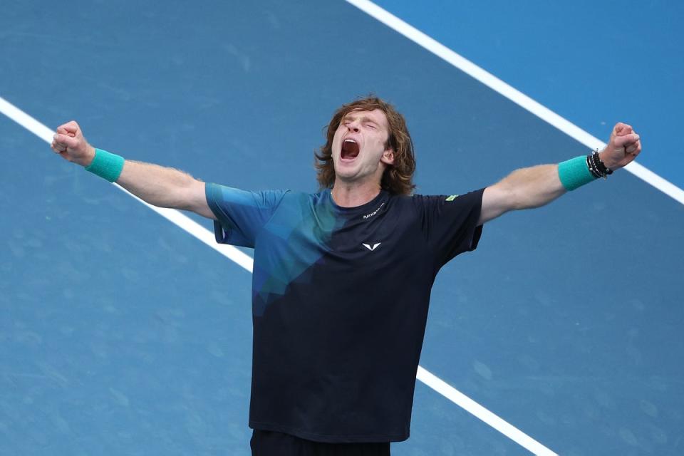 Rublev battled back in the deciding tiebreak (Getty)