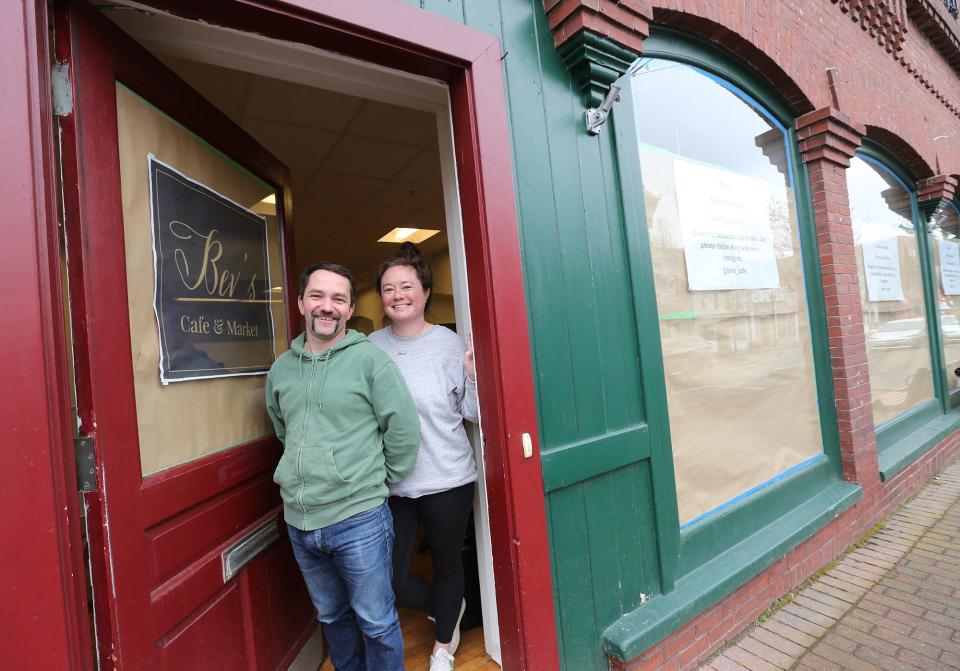 Nate Norris and his partner, Annie Callan, are opening Bev's Cafe and Market on Main Street in Kennebunk.