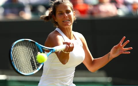 Julia Goerges is into her first grand slam semi-final at the 42nd attempt - Credit: Getty Images