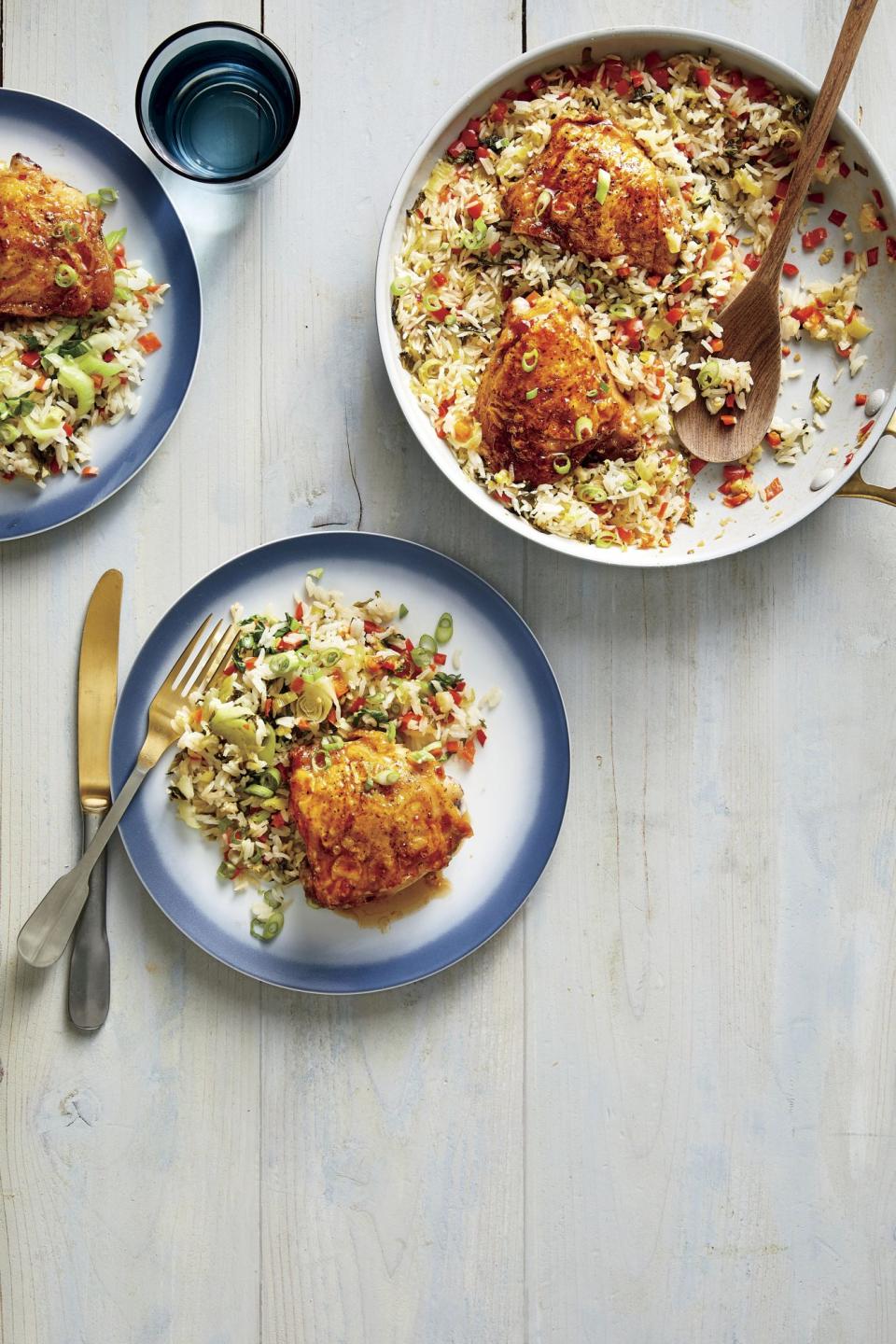 One-Pan Hot Honey Chicken and Rice