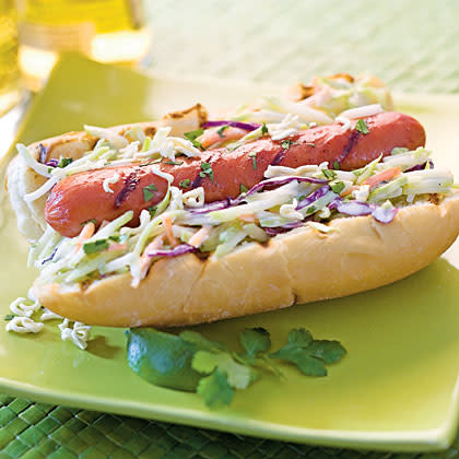 Asian Slaw Dogs