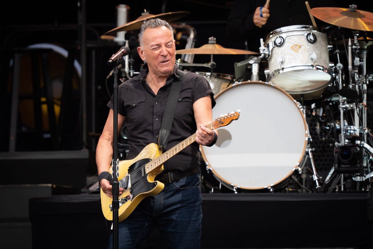 Springsteen said he was ‘proud’ to receive the award (James Manning/PA Wire)