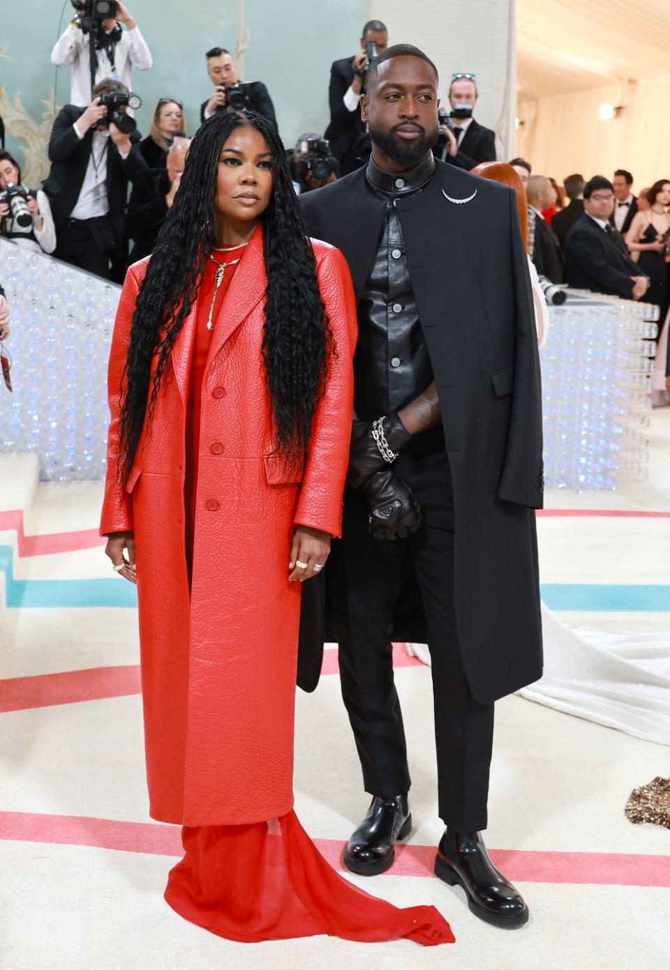 gabrielle union and dwyane wade in prada