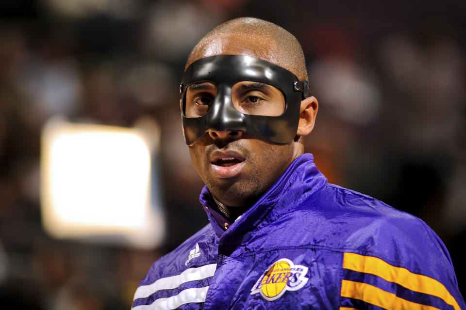 Los Angeles Lakers legend Kobe Bryant drew inspiration from “The Dark Knight.” (Getty Images)