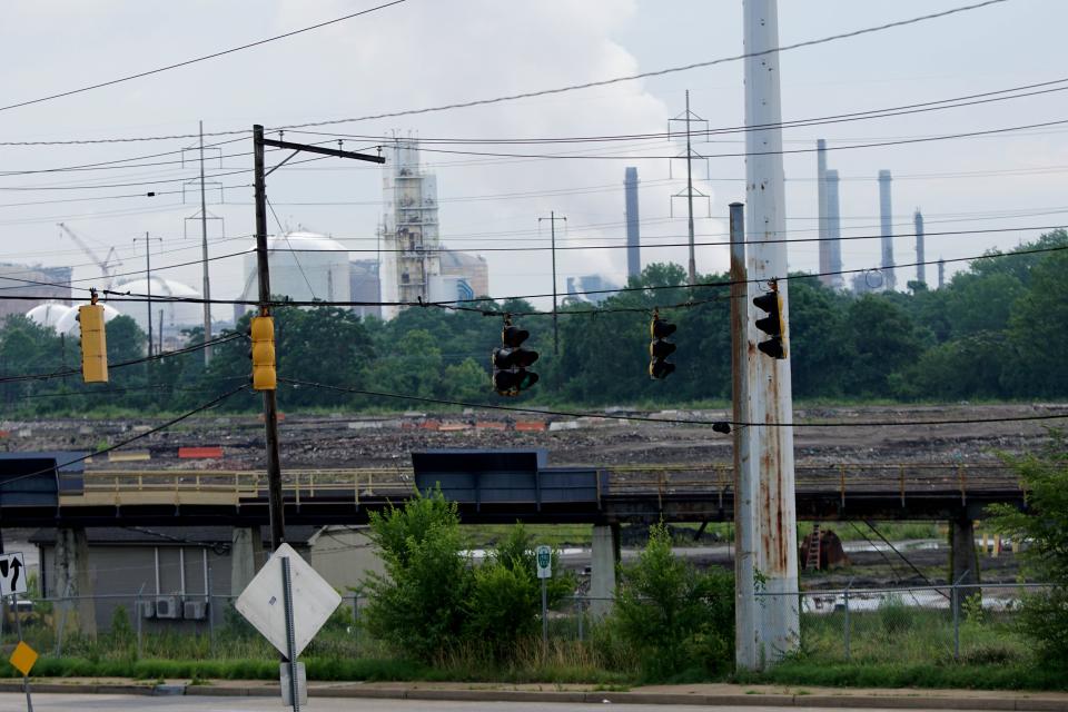 The empty grounds of Evraz Claymont Steel Inc. in Claymont in 2017.