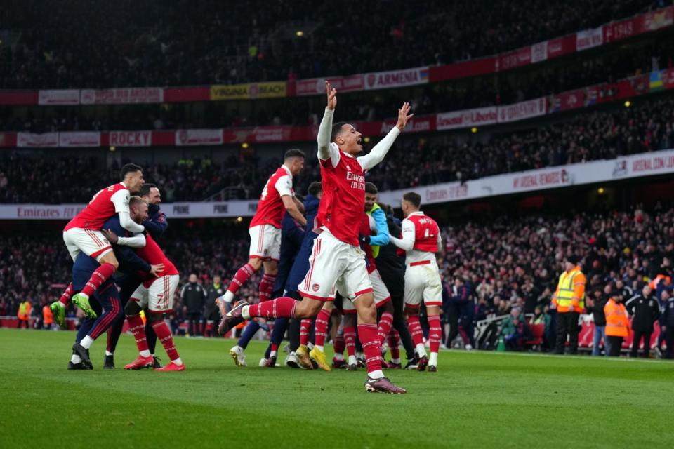 Arsenal earned a dramatic victory against Bournemouth (John Walton/PA) (PA Wire)