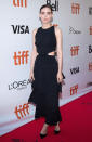 <p>Another pretty look for Rooney Mara, this time on “The Secret Scripture” red carpet. She wore a dark, drapey cutout dress with subtle bow detailing at the waist. <i>(Photo by Tara Ziemba/WireImage)</i><br></p>