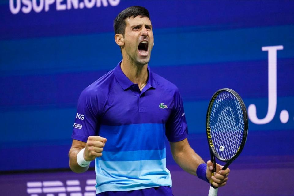 Novak Djokovic battled to a five-set win over Alexander Zverev (John Minchillo/AP) (AP)