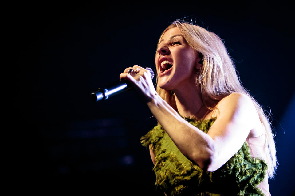 MILAN, ITALY - NOVEMBER 02: Ellie Goulding performs at Fabrique on Novembre 02, 2023 in Milan, Italy. (Photo by Sergione Infuso/Corbis via Getty Images)