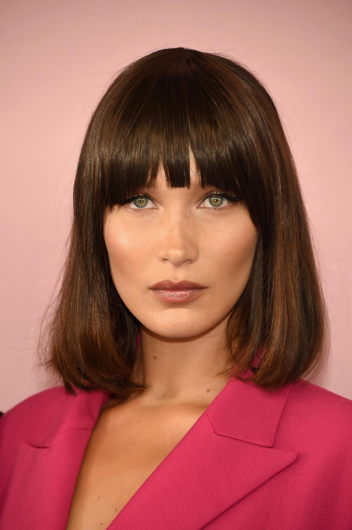 Bella Hadid's New Bangs Are Straight Out of a Mafia Movie