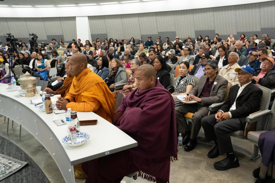 A the Khmer Movement for Democracy's event, the room is filled with politically engaged Cambodians in the diaspora.