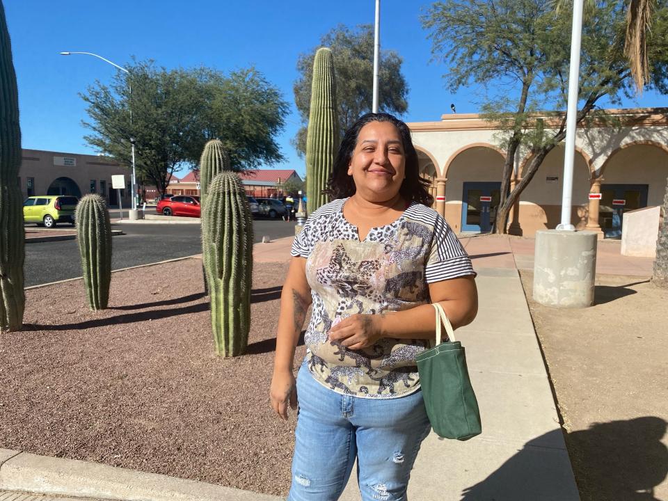 Luz Acosta cast her ballot in south Tucson in the Nov. 8, 2022, general election.